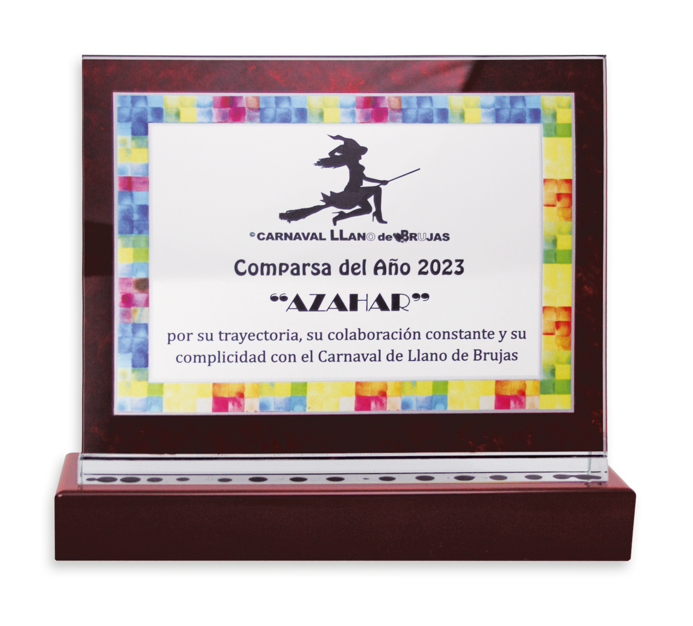 placas conmemorativas placas conmemorativas P-05 Cristal - Aluminio