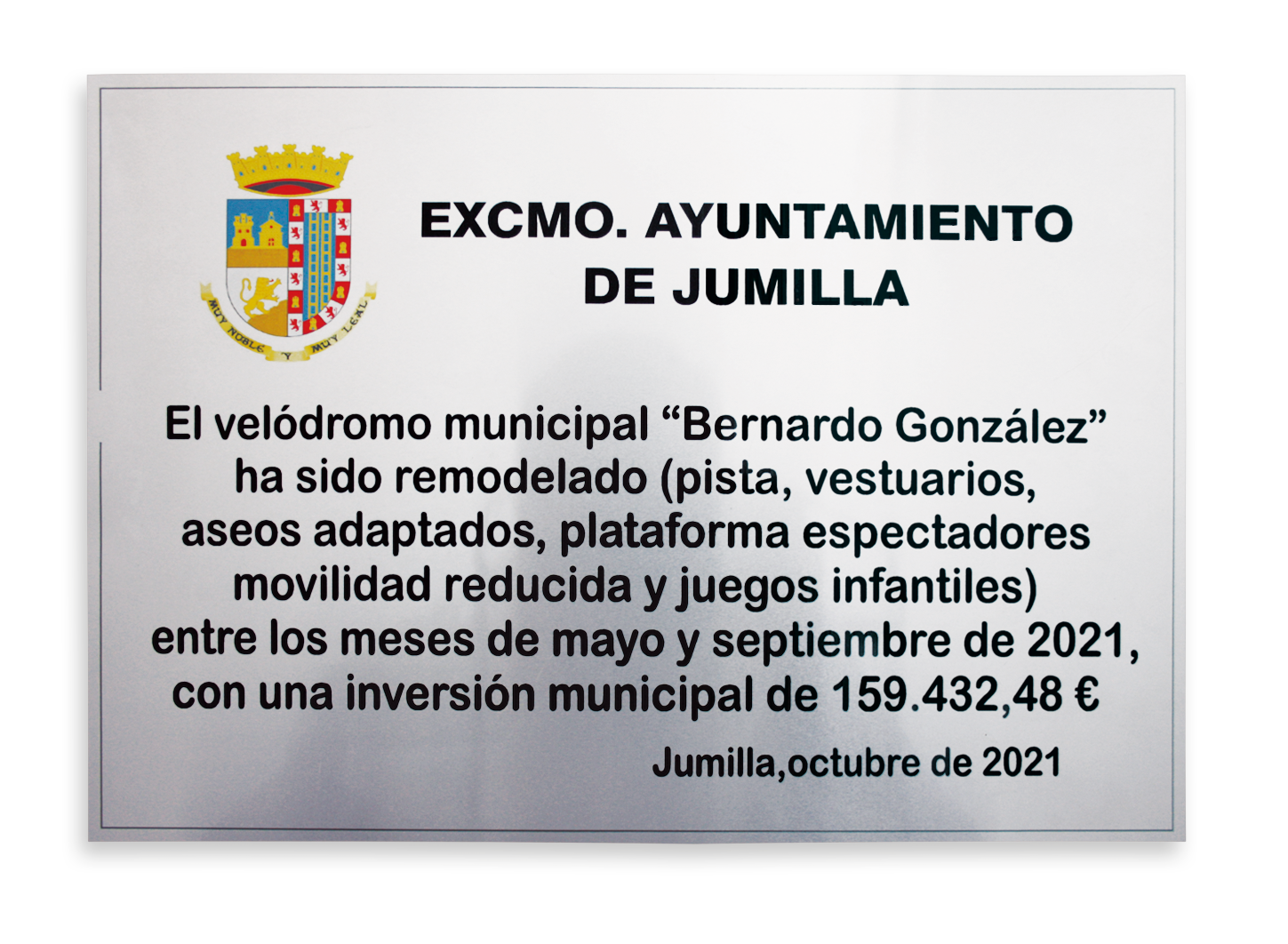 placas conmemorativas placas exteriores y directorios P-154 Aluminio