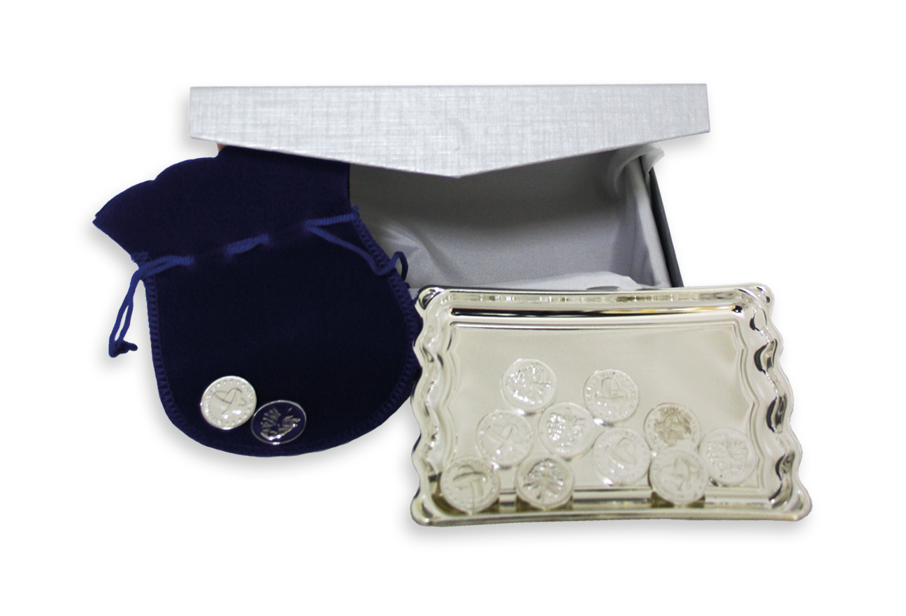 placas conmemorativas aniversarios P-61 Baño de Plata