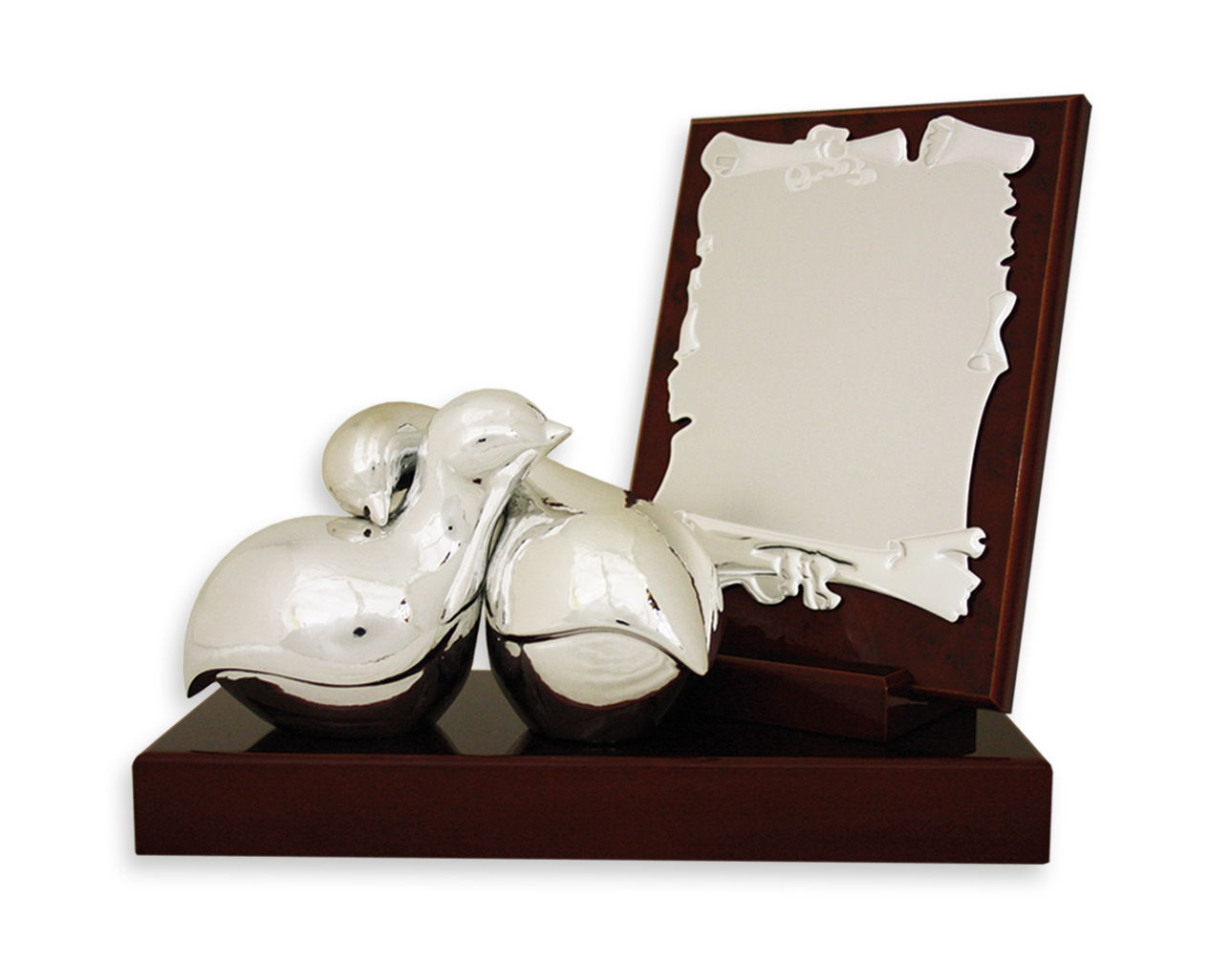 placas conmemorativas aniversarios P-77 Resina-Baño Plata