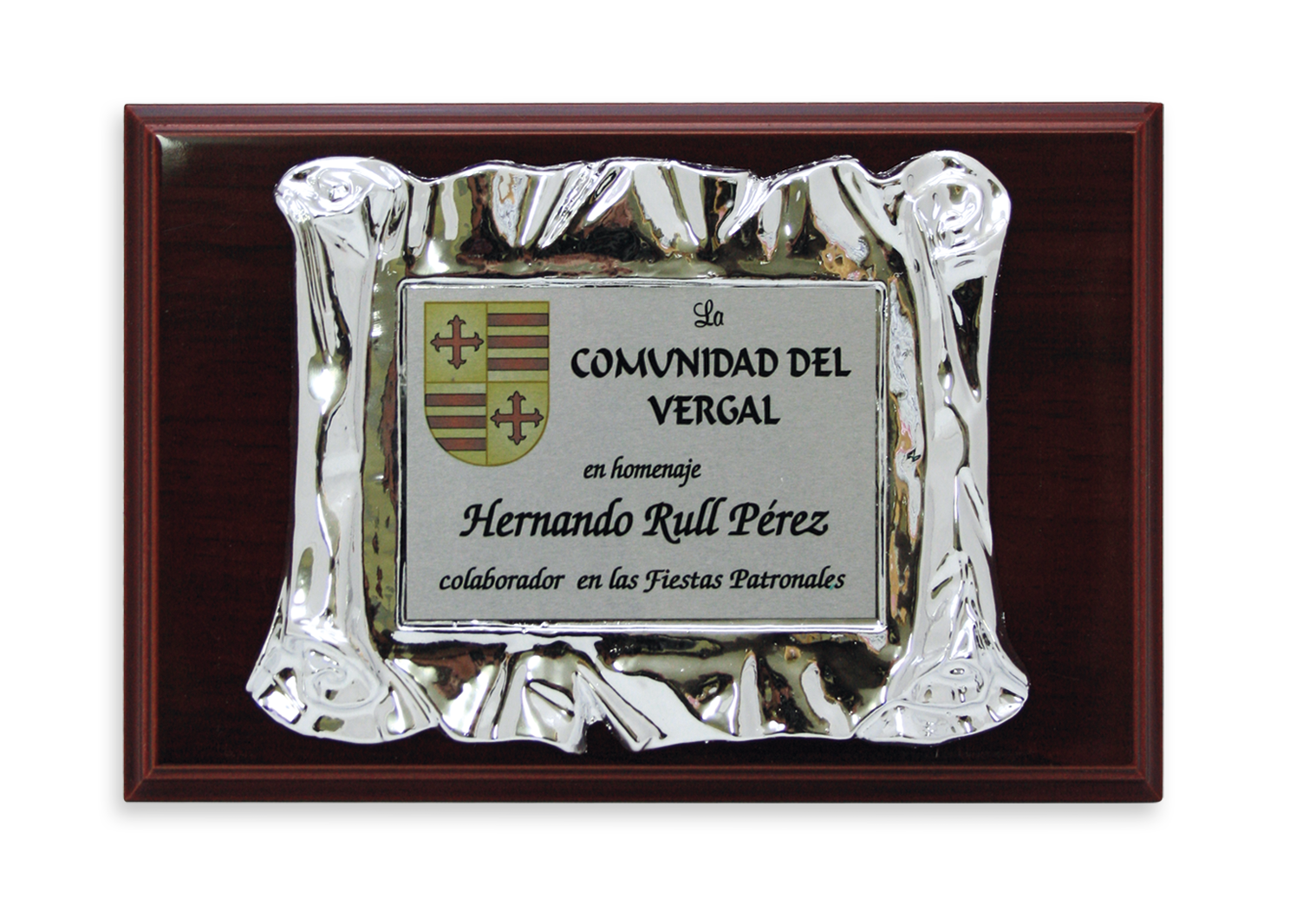 placas conmemorativas placas conmemorativas P-87 Baño de Plata