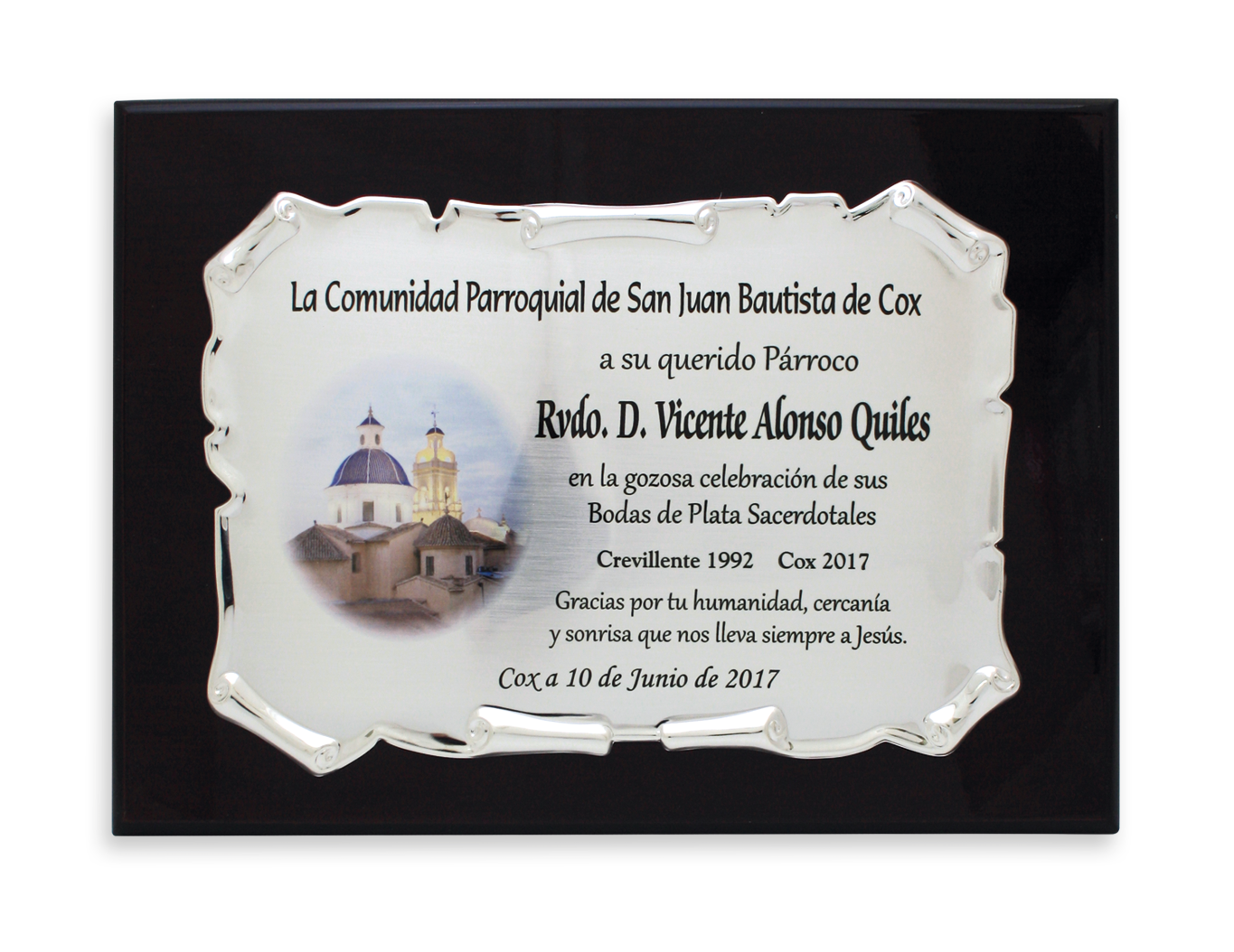 placas conmemorativas placas conmemorativas P-99 Baño de Plata